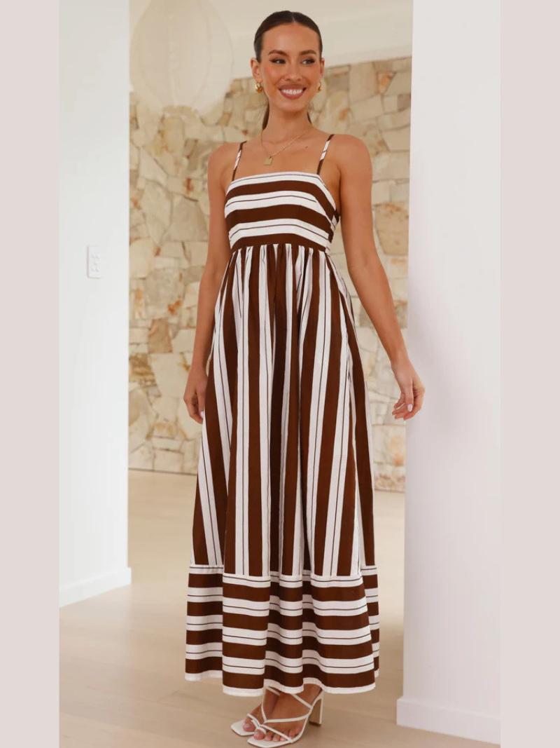 Robe Longue Bohème à Bretelles