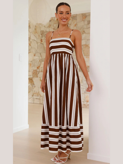 Robe Longue Bohème à Bretelles
