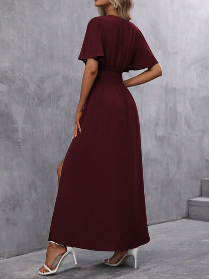 Robe Fendue Élégante et Tendance Femme