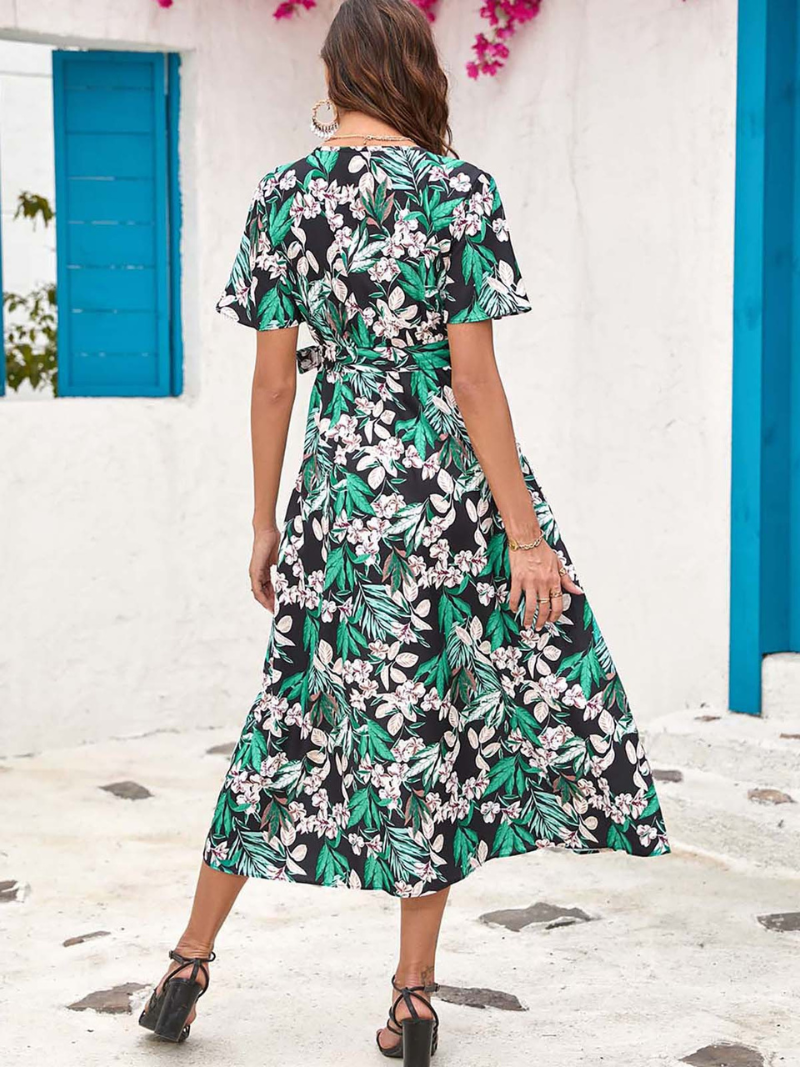Robe Midi Fleurie d'Été