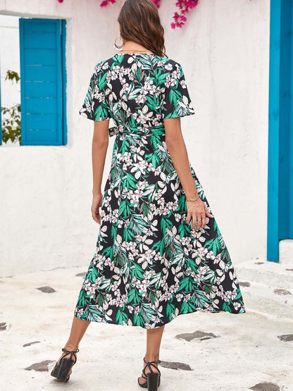 Robe Midi Fleurie d'Été