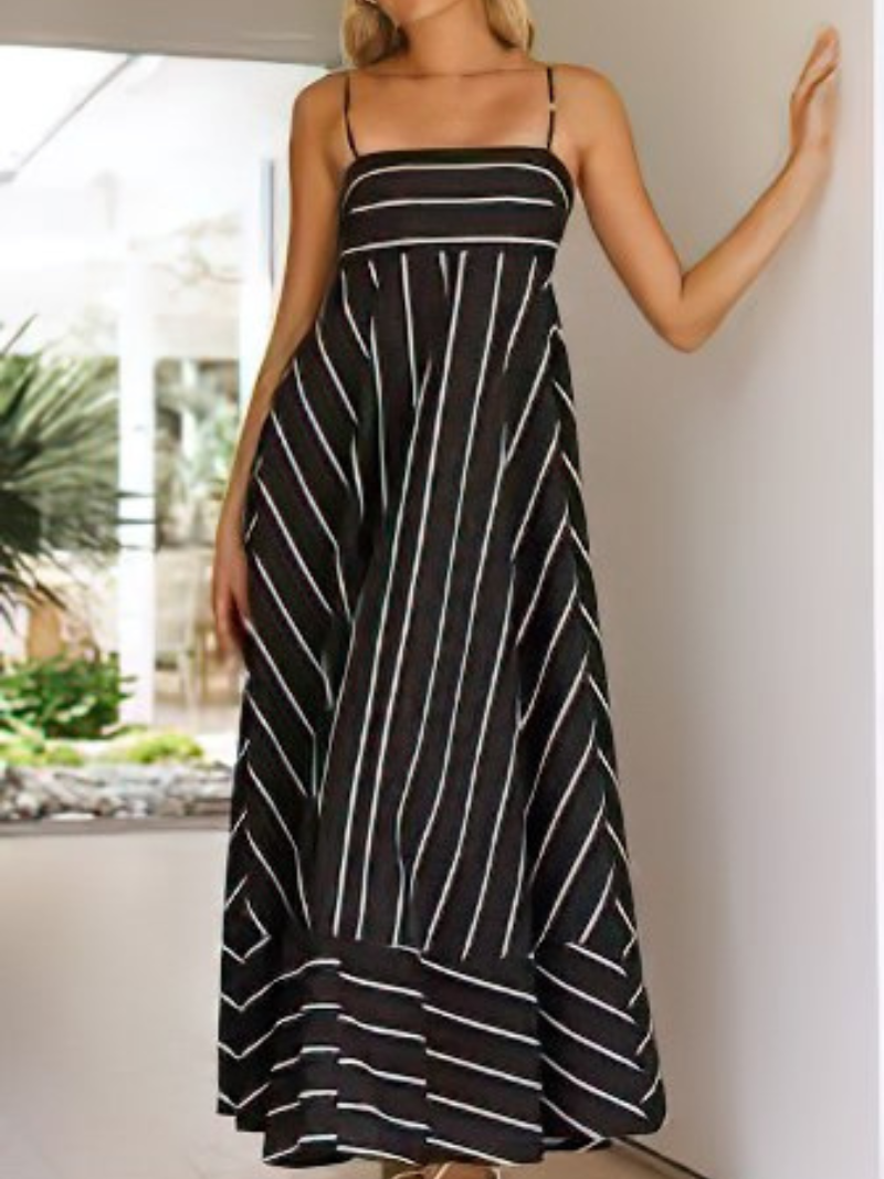 Robe Longue Bohème à Bretelles